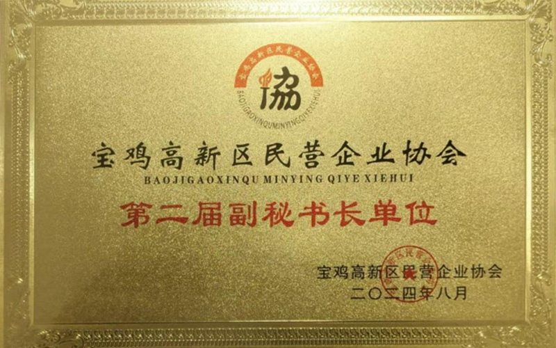 宝鸡高新区民营企业协会第二届副秘书长单位